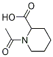 1-acetylpiperidine-2-carboxylic acid Struktur