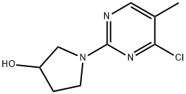 1-(4-Chloro-5-methyl-pyrimidin-2-yl)-pyrrolidin-3-ol Struktur