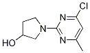 1-(4-Chloro-6-methyl-pyrimidin-2-yl)-pyrrolidin-3-ol Struktur