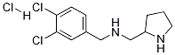 (3,4-Dichloro-benzyl)-pyrrolidin-2-ylmethyl-amine hydrochloride Struktur