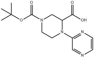 2,3,5,6-Tetrahydro-[1,2']bipyrazinyl-2,4-dicarboxylic acid 4-tert-butyl ester Struktur