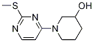 1-(2-Methylsulfanyl-pyrimidin-4-yl)-piperidin-3-ol Struktur