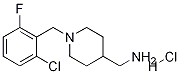 C-[1-(2-Chloro-6-fluoro-benzyl)-piperidin-4-yl]-methylamine hydrochloride Struktur