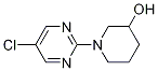 1-(5-Chloro-pyrimidin-2-yl)-piperidin-3-ol Struktur