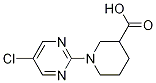 1-(5-Chloro-pyrimidin-2-yl)-piperidine-3-carboxylic acid Struktur