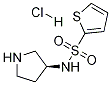 Thiophene-2-sulfonic acid (S)-pyrrolidin-3-ylamide hydrochloride Struktur