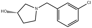 (S)-1-(3-Chloro-benzyl)-pyrrolidin-3-ol Struktur