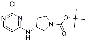 (R)-3-(2-Chloro-pyrimidin-4-ylamino)-pyrrolidine-1-carboxylic acid tert-butyl ester Struktur