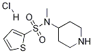 Thiophene-2-sulfonic acid methyl-piperidin-4-yl-amide hydrochloride Struktur