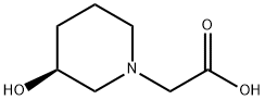 ((S)-3-Hydroxy-piperidin-1-yl)-acetic acid Struktur