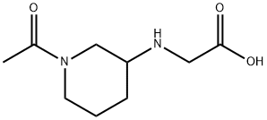 (1-Acetyl-piperidin-3-ylaMino)-acetic acid Struktur