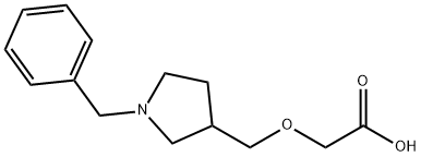 (1-Benzyl-pyrrolidin-3-ylMethoxy)-acetic acid Struktur