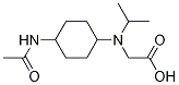 (1R,4R)-[(4-AcetylaMino-cyclohexyl)-isopropyl-aMino]-acetic acid Struktur