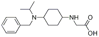 (1R,4R)-[4-(Benzyl-isopropyl-aMino)-cyclohexylaMino]-acetic acid Struktur