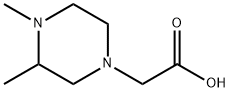 (3,4-DiMethyl-piperazin-1-yl)-acetic acid Struktur