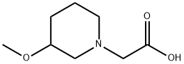 (3-Methoxy-piperidin-1-yl)-acetic acid Struktur