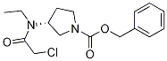 (R)-3-[(2-Chloro-acetyl)-ethyl-aMino]-pyrrolidine-1-carboxylic acid benzyl ester Struktur