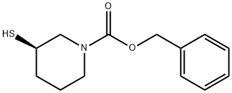 (R)-3-Mercapto-piperidine-1-carboxylic acid benzyl ester Struktur