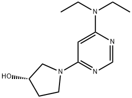 (S)-1-(6-DiethylaMino-pyriMidin-4-yl)-pyrrolidin-3-ol Struktur