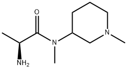 (S)-2-AMino-N-Methyl-N-(1-Methyl-piperidin-3-yl)-propionaMide Struktur