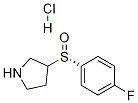 (S)-3-(4-Fluoro-benzenesulfinyl)-pyrrolidine hydrochloride Struktur