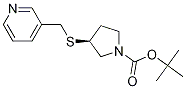 (S)-3-(Pyridin-3-ylMethylsulfanyl)-
pyrrolidine-1-carboxylic acid tert-
butyl ester Struktur