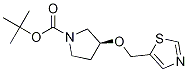 (S)-3-(Thiazol-5-ylMethoxy)-pyrrolidine-1-carboxylic acid tert-butyl ester Struktur