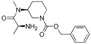 (S)-3-[((S)-2-AMino-propionyl)-Methyl-aMino]-piperidine-1-carboxylic acid benzyl ester Struktur