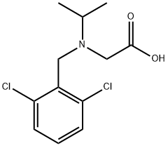 [(2,6-Dichloro-benzyl)-isopropyl-aMino]-acetic acid Struktur