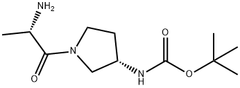 [(S)-1-((S)-2-AMino-propionyl)-pyrrolidin-3-yl]-carbaMic acid tert-butyl ester Struktur