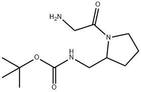 [1-(2-AMino-acetyl)-pyrrolidin-2-ylMethyl]-carbaMic acid tert-butyl ester Struktur