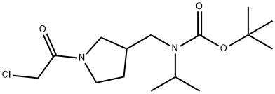 [1-(2-Chloro-acetyl)-pyrrolidin-3-ylMethyl]-isopropyl-carbaMic acid tert-butyl ester Struktur