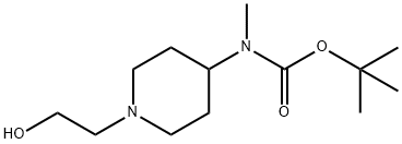 [1-(2-Hydroxy-ethyl)-piperidin-4-yl]-Methyl-carbaMic acid tert-butyl ester Struktur