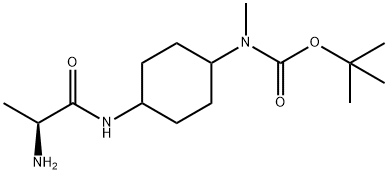 [4-((S)-2-AMino-propionylaMino)-cyclohexyl]-Methyl-carbaMic acid tert-butyl ester Struktur