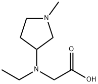 [Ethyl-(1-Methyl-pyrrolidin-3-yl)-aMino]-acetic acid Struktur