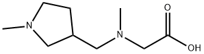 [Methyl-(1-Methyl-pyrrolidin-3-ylMethyl)-aMino]-acetic acid Struktur