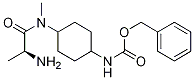 {4-[((S)-2-AMino-propionyl)-Methyl-aMino]-cyclohexyl}-carbaMic acid benzyl ester Struktur