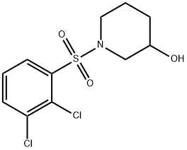 1-(2,3-Dichloro-benzenesulfonyl)-piperidin-3-ol Struktur