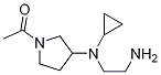 1-{3-[(2-AMino-ethyl)-cyclopropyl-aMino]-pyrrolidin-1-yl}-ethanone Struktur