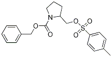 2-(Toluene-4-sulfonyloxyMethyl)-pyrrolidine-1-carboxylic acid benzyl ester Struktur