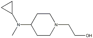 2-[4-(Cyclopropyl-Methyl-aMino)-piperidin-1-yl]-ethanol Struktur