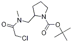 2-{[(2-Chloro-acetyl)-Methyl-aMino]-Methyl}-pyrrolidine-1-carboxylic acid tert-butyl ester Struktur