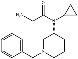 2-AMino-N-((R)-1-benzyl-piperidin-3-yl)-N-cyclopropyl-acetaMide Struktur