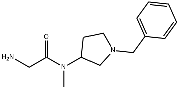 2-AMino-N-(1-benzyl-pyrrolidin-3-yl)-N-Methyl-acetaMide Struktur