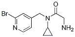 2-AMino-N-(2-broMo-pyridin-4-ylMethyl)-N-cyclopropyl-acetaMide Struktur