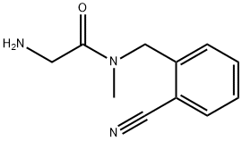 2-AMino-N-(2-cyano-benzyl)-N-Methyl-acetaMide Struktur