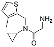 2-AMino-N-cyclopropyl-N-(3-Methyl-thiophen-2-ylMethyl)-acetaMide Struktur