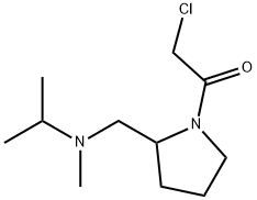 2-Chloro-1-{2-[(isopropyl-Methyl-aMino)-Methyl]-pyrrolidin-1-yl}-ethanone Struktur