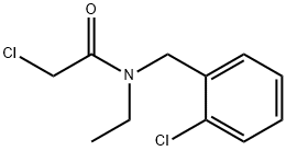 2-Chloro-N-(2-chloro-benzyl)-N-ethyl-acetaMide Struktur