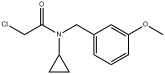 2-Chloro-N-cyclopropyl-N-(3-Methoxy-benzyl)-acetaMide Struktur